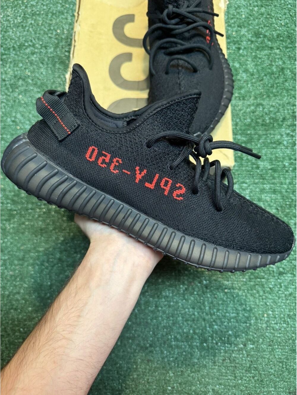 Adidas Yeezy Boost 350 Black Red Size 10.5